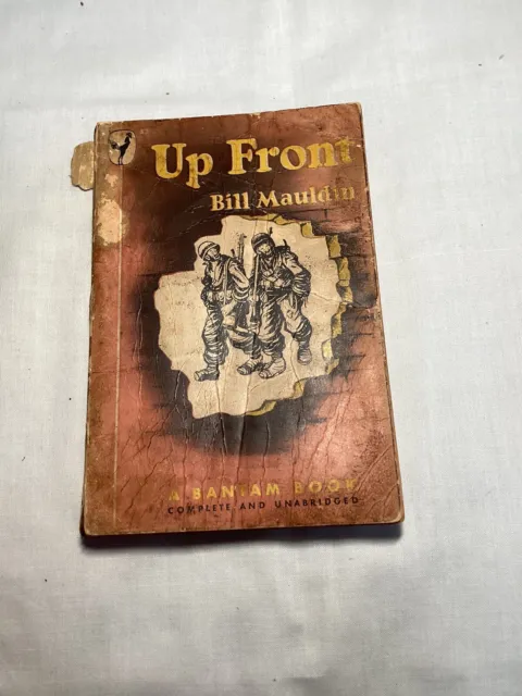 1945 Up Front by Bill Mauldin Paperback War Cartoons Bantam Books