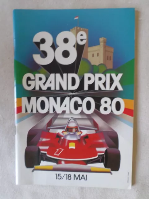 Programme Grand Prix de Monaco 1980