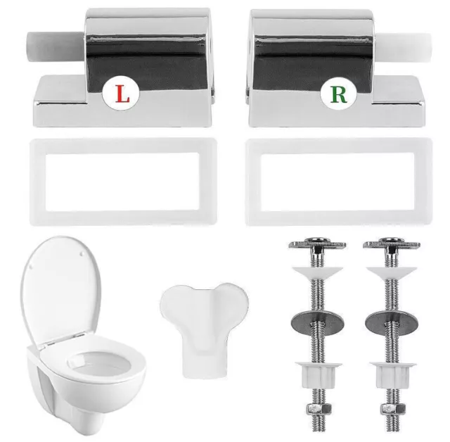Toilet Accessories Soft Close Mechanism Toilet Hinges Replacement NEW Uk
