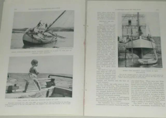 1931 ERLING TAMBS sailing magazine article, sailboat TEDDY, world cruise