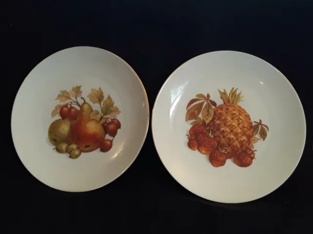 Two Bareuther Waldsassen Collector's Plates -  Fruit Series Germany