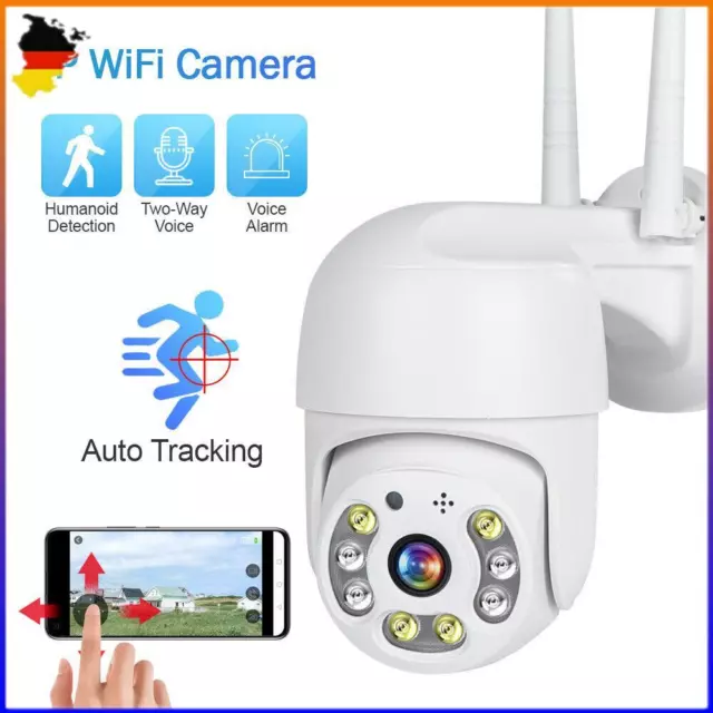 1080P HD FUNK WIFI WLAN IP NETZWERK CAMERA Outdoor AUßEN ÜBERWACHUNGSKAMERA