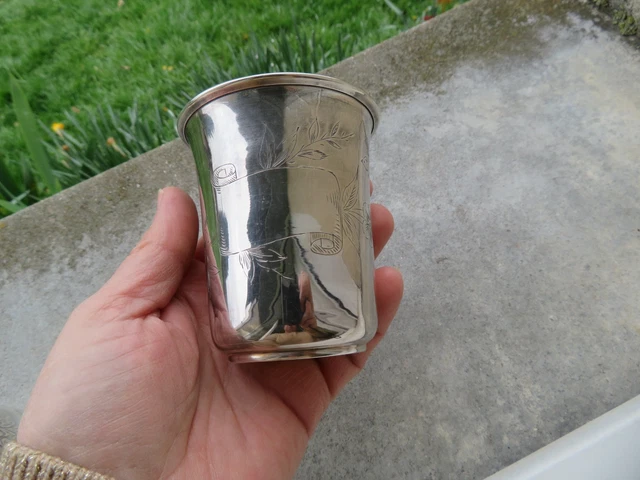 Timbale En Argent Massif, Fin XIXème