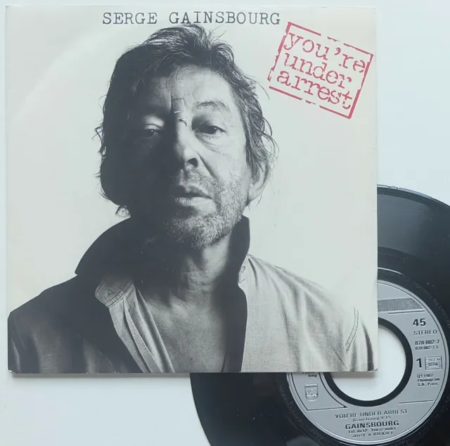 SP 45T Serge Gainsbourg  "You're under arrest" - (TB/EX)