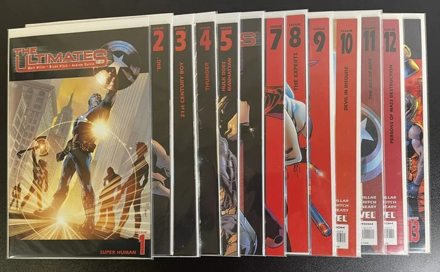 The Ultimates  #1-13 Marvel Comics Set Lot Millar Hitch