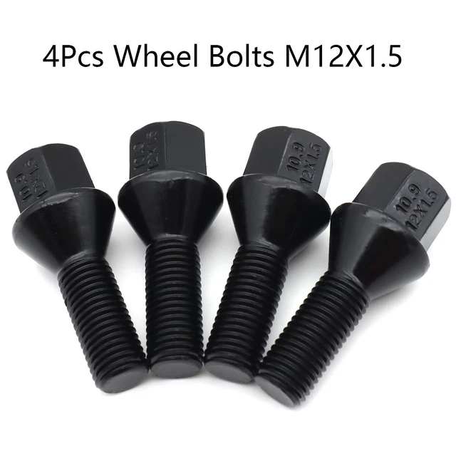 4PC CAR WHEEL Bolts Nuts Lugs M12X1.5 17mm For BMW 325i 328i 330i 335i ...