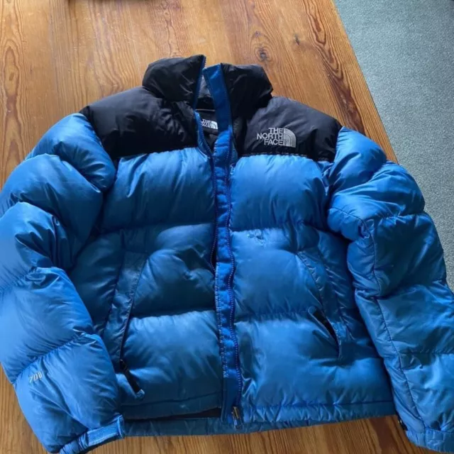 The North Face Nuptse 700 puffer jacket men’s size Small Blue