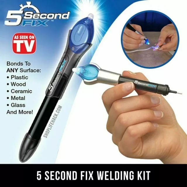 Pen Tool UV Light Fix Liquid 5 Seconds Plastic Welding Compound Glue Repair New