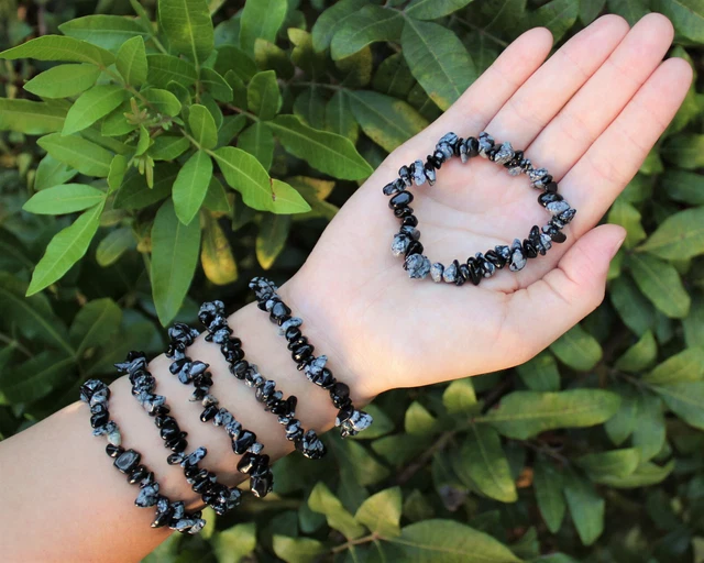Gemstone Chip Bracelets - BUY 2 GET 1 FREE! (Natural Crystal Chip Bracelets)
