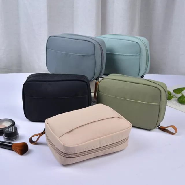 NEW Portable Zipper Storage Case Travel Organizer Makeup Pouch Cosmetic Bag