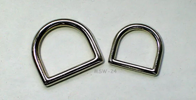 10 anneaux en D, fermés 16 mm