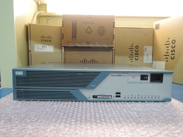 CISCO 3825 INTEGRATED Services Router Security Bundle 90 Day warranty ...