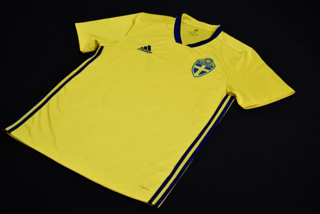 Adidas Schweden Trikot Jersey Camiseta Maillot Maglia 2018 Sverige Fussball Gr M