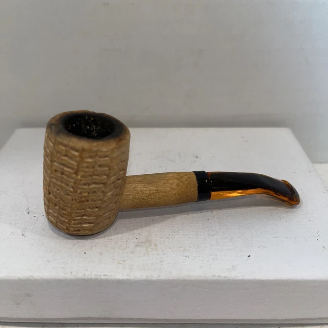 VINTAGE BUESCHER'S CORN Cob Pipe World Famous Made in the U.S.A, unused