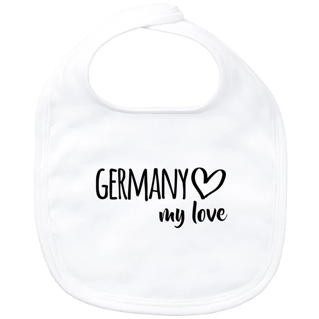 Bavaglino bambino Germany my love idea regalo souvenir compleanno collo di Natale