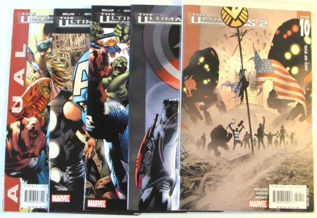 The Ultimates 2 Lot of 5 #10,11,12,13,Annual 1 Marvel (2005) 2nd Series Comics