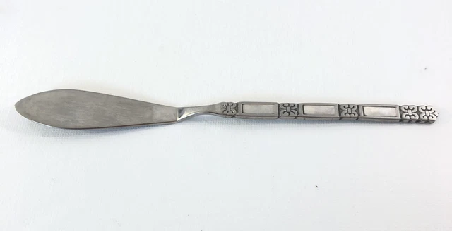 Oneida Community MADRID Stainless Flatware Butter Knife Spreader NO Black. READ