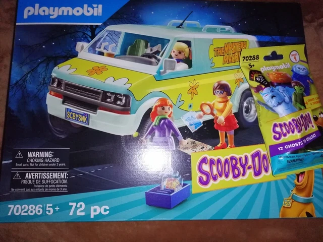 1 PLAYMOBIL SCOOBY-DOO! Mystery Machine (70286) + 1 pochette fantôme