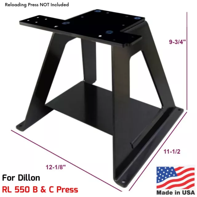 Strong Press Riser Bench Mounting Reloading Stand for Dillon RL 550 B & C Press