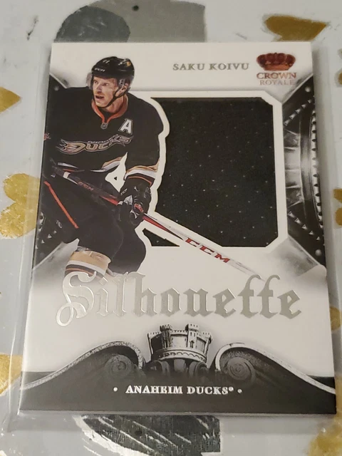 2013-14 Panini Crown Royale Saku Koivu Silhouette Jersey Insert #S-SK Ducks