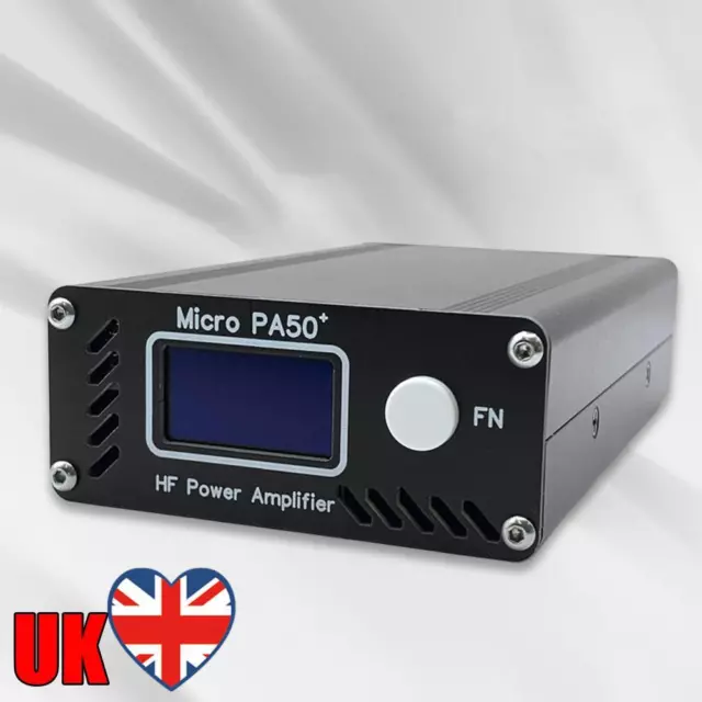 Micro PA50 PLUS Shortwave HF Power Amplifier 1.3-Inch OLED Screen for Radio