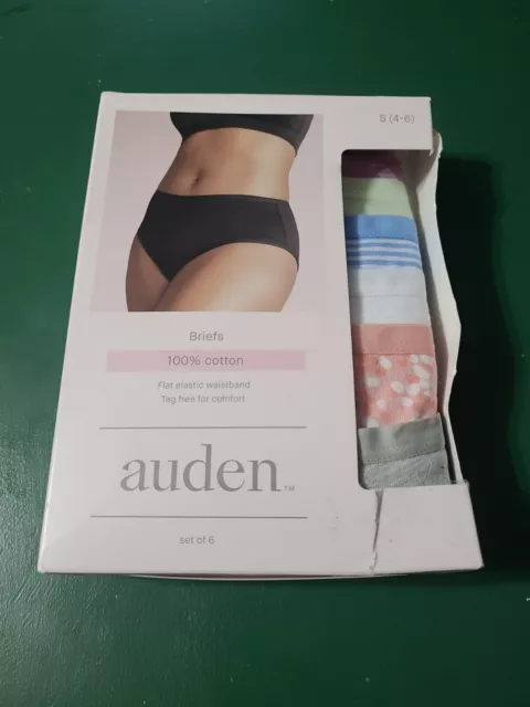 Auden Women's Size XS (0-2) Black Nylon Blend Underwear 3-pack NEW