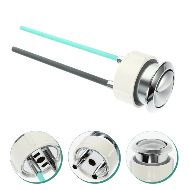 Pulsante Doppio Scarico Per WC 38mm | Valvola Cassetta Risparmio Acqua In ABS 48mm (Diametro Esterno) - 5