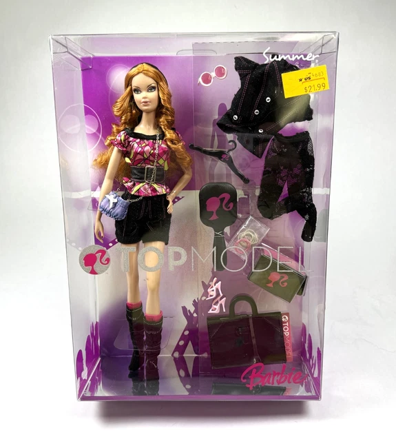 Mattel - M5796 - Poupée - Barbie - Coiffure Tendance - Top Model Hair Wear Summer® Doll
