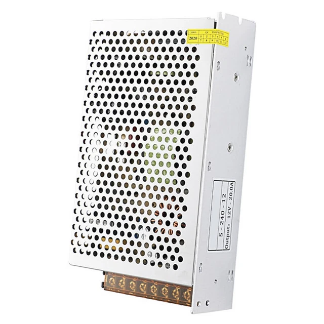 12V 240W Alimentation,AC110V/220V à DC12V 20A