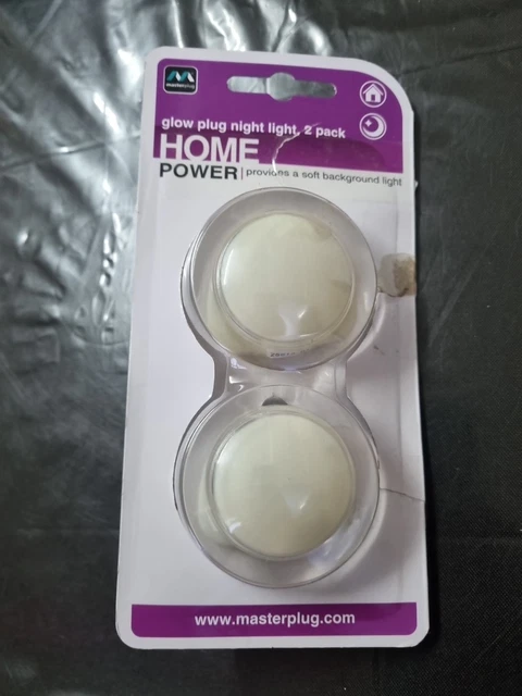 MASTERPLUG GLOW PLUG Night Light Provides A Soft Background Light £9.99 ...