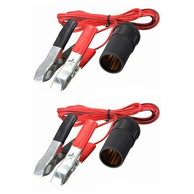 2pcs 1pcs 1,5 m de batterie Terminal Clip Clip-on Light Pobit Adapter