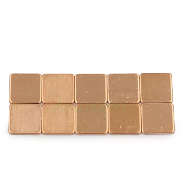 10pcs 15mm x 0.1mm~2.0mm Copper Pad Shim For Laptop Notebook GPU VGA Chipset Gap