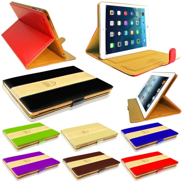 Luxury Leather Slim Stylish Rich Boss Protective Case Cover for All iPad Models