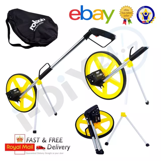 Distance Measuring Wheel with Stand Foldable in Bag Surveyors Builders Road Land