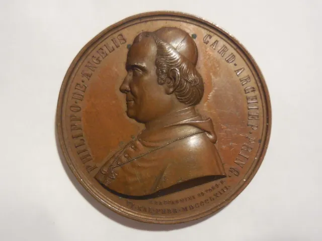 medaglia cardinale arcivescovo Filippo de Angelis 1863
