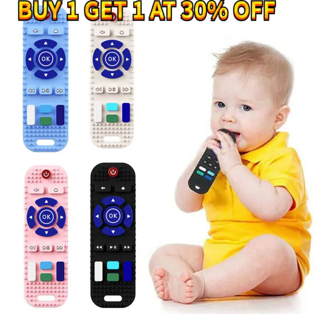 Baby Teething Toy TV Remote Control Shape Chew Toys Teether itzy Silicone Toy