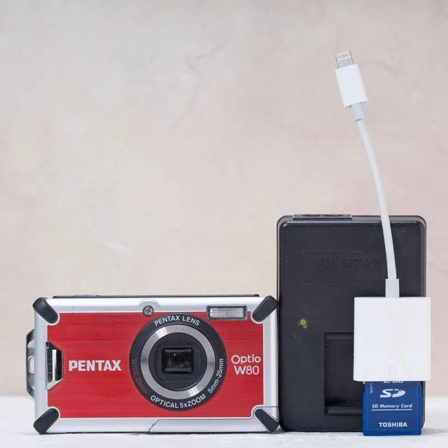 WORKING PENTAX OPTIO W80 Compact Digital Camera Console $201.46
