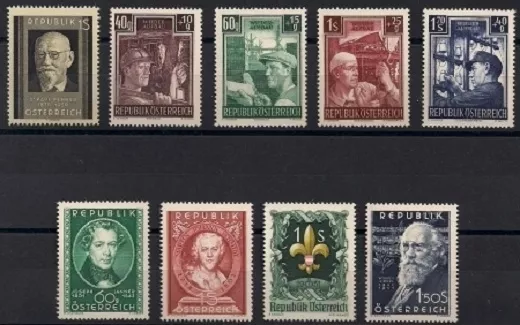 Österreich Jahrgang 1951 postfrisch einwandfreie Erhaltung ANK € 121,--
