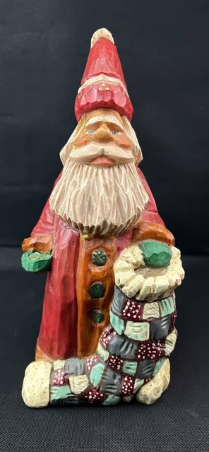 Kurt S Adler Santa Claus Figurine Stocking Dated Signed 1995 Paul F.Bolinger