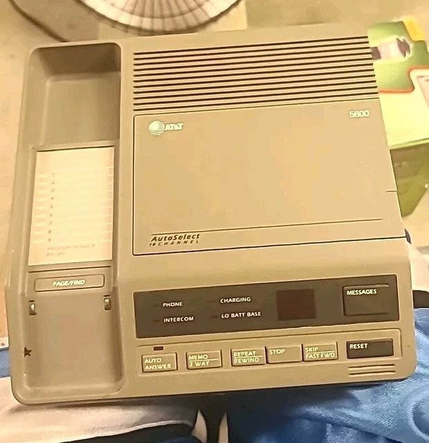 VINTAGE AT & T Component Telephone AutoSelect 5600, 10 Channel £27.47