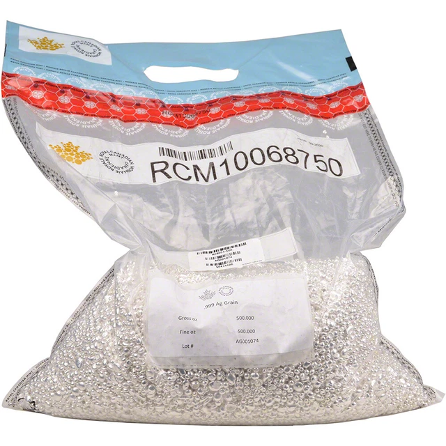 500 oz RCM Royal Canadian Mint Silver Shot .999 Fine