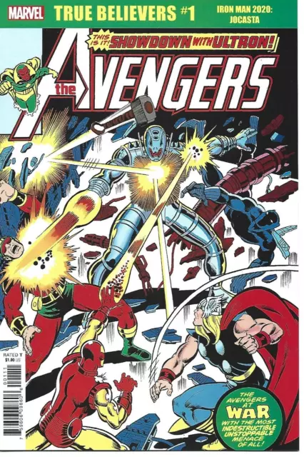 True Believers Iron Man 2020 Jocasta #1 Reprint Avengers #162 1963 Marvel Comics