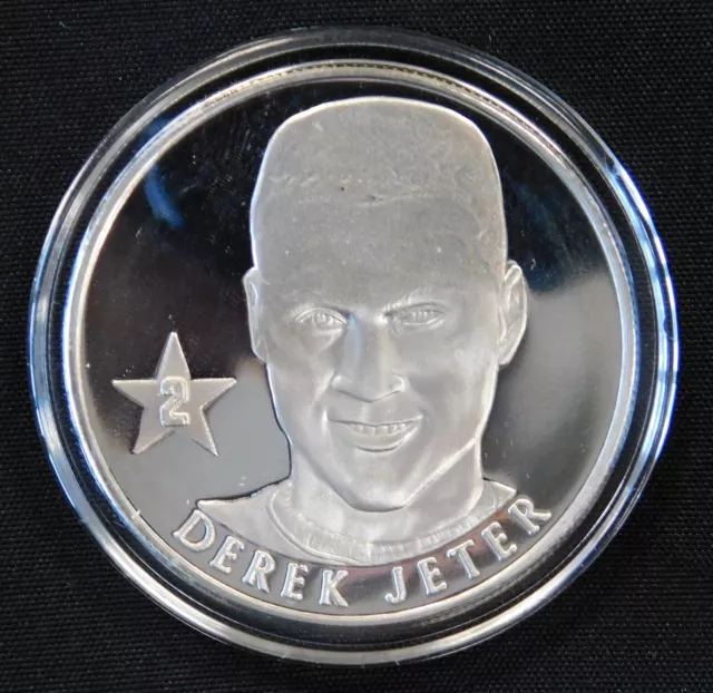 Derek Jeter Limited Edition Highland Mint Silver Coin - New York Yankees Derek Jeter Limited Edition Highland Mint Silver Coin - New York Yankees