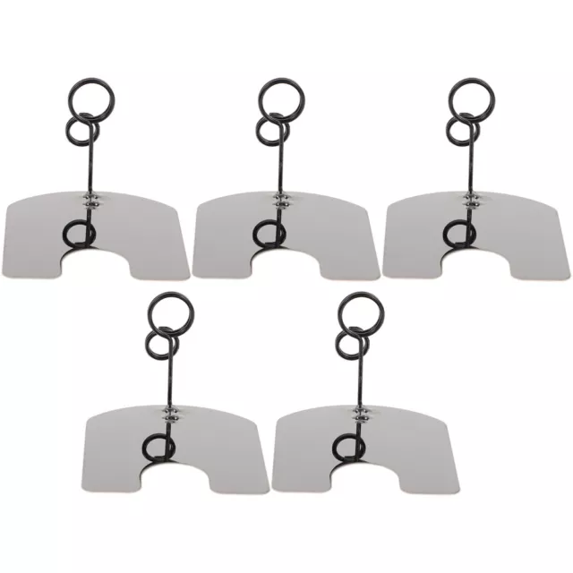 5 Pcs Picture Clips Merchandise Sign Display Price Tag Metal