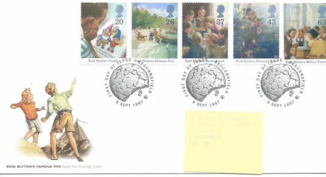 GB - FIRST DAY COVER - FDC - COMMEMS -1997- ENID BLYTON - Pmk Beaconsfield
