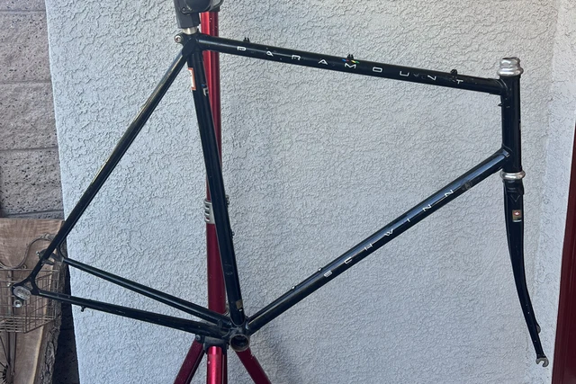Vintage Road Bicycle. 1986 Schwinn Paramount Frame & Fork. 23” Vintage Road Bicycle. 1986 Schwinn Paramount Frame & Fork. 23”