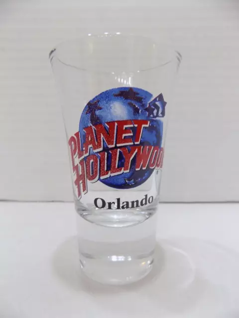 Planet Hollywood Orlando Shot Glass 3 1/4” Tall Florida