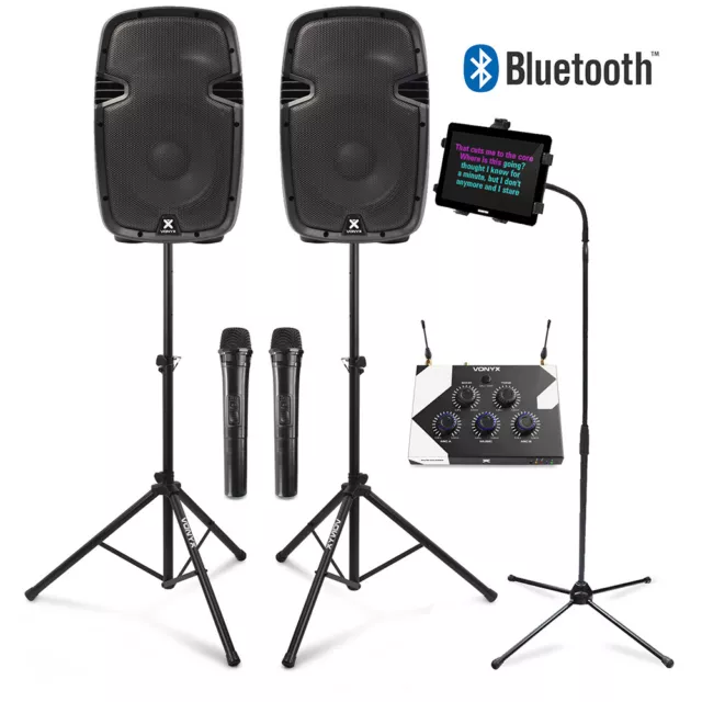 Vonyx VX210 Professional Karaoke System with Tablet Stand