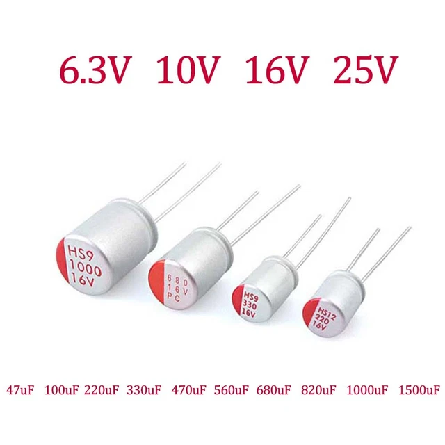 Pack of 5 Electrolytic Capacitors 47 uF to 4700 uF 16V Axial RoHS Unicon Pack of 5 Electrolytic Capacitors 47 uF to 4700 uF 16V Axial RoHS Unicon