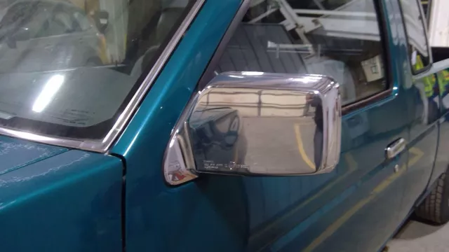 86-97 Nissan D21 Hardbody Pick Up OEM LH Driver Chrome Door Mirror (Non-Heated)